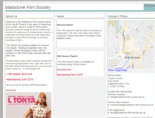 Tablet Screenshot of maidstone-film-society.org.uk